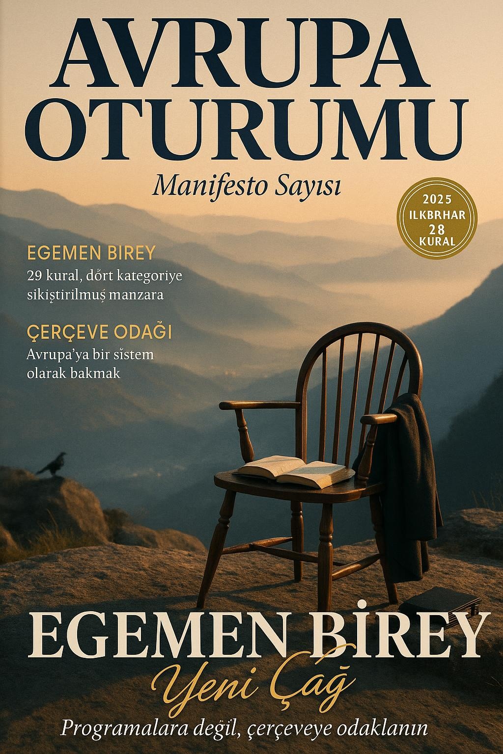 Egemen Birey — Avrupa Oturumu Magazine Sayı 005 · İlkbahar 2026